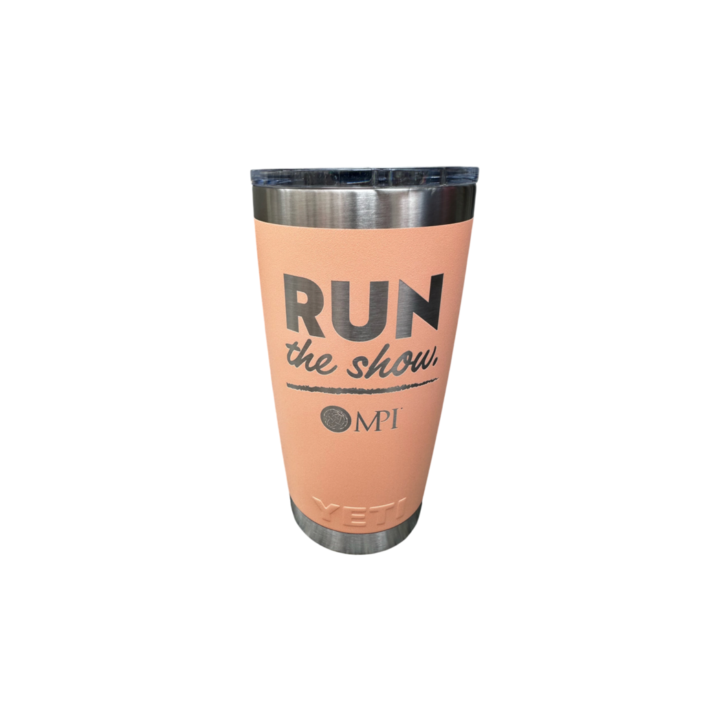 Run The Show Yeti Tumbler- Lowcountry Peach